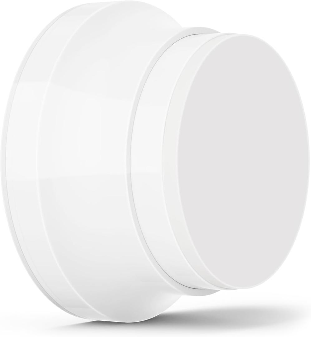 Door Stoppers for Wall, 1.65 x 0.9 Inch Door Knob Wall Protector with Silicone & Aluminum Alloy, Adhesive & Screw Mounting Door Bumper for Home & Office Walls, White