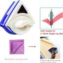 Double Sided Window Cleaner - Magnetic Window Glass Wiper Cleaning Tool for with Microfiber Cleaning Cloth (Pink) High-Rise Household Clean Windows Thickness 0.1''-0.3'' (Blue)