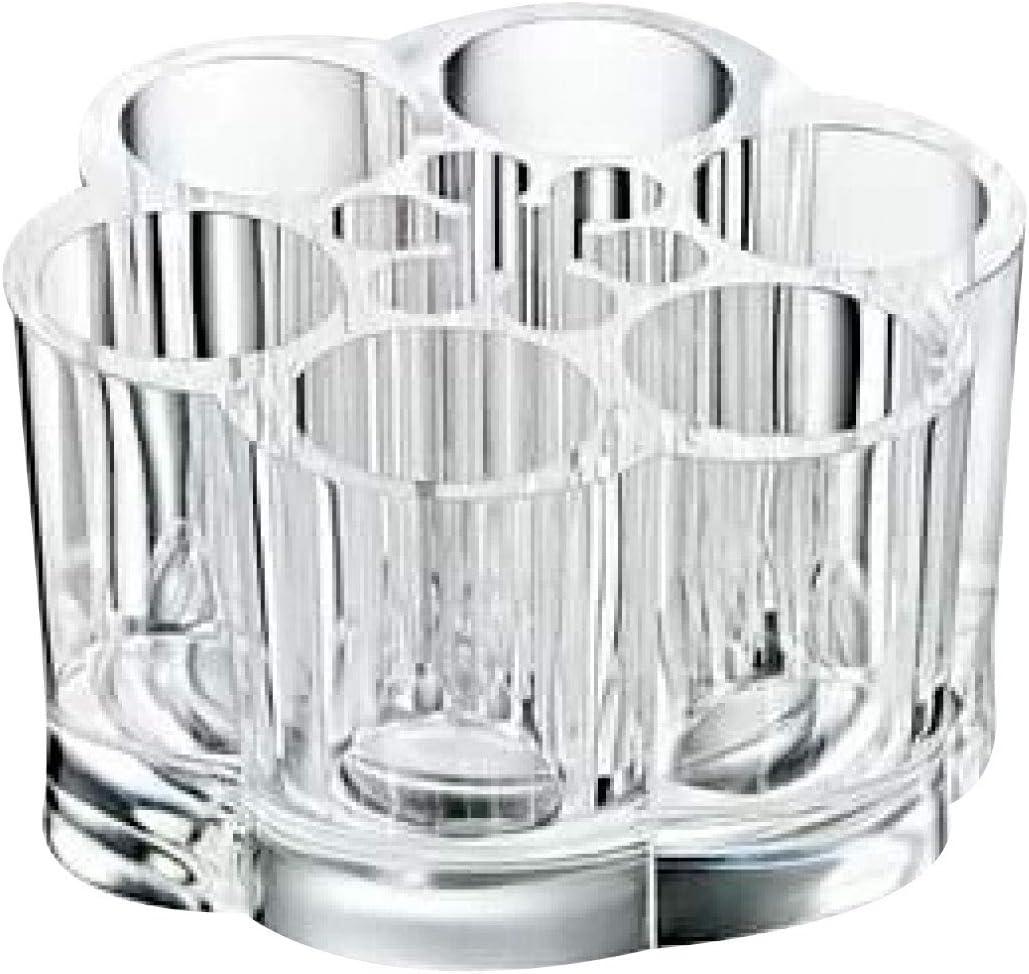 box up Makeup Organizer - Daisy Shape Lipstick Holder And Skin Care Desk Accessories, Cute Small Beauty Cosmetics Table Organizers For Women & Teen Girls, Pretty Lip Stick Gloss Storage Stand