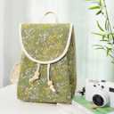 Goodhan Vintage Embroidered Women Backpack Ethnic Travel Handbag Shoulder Bag