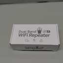 WiFi Extender Signal Booster, 2.4G/5.8G Dual Band WiFi Repeater Covers Up to 10k Sq.ft & 50 Devices, Wireless WiFi Range Extender with Ethernet Port Boost Internet Signal for Home (WD-R1206U)