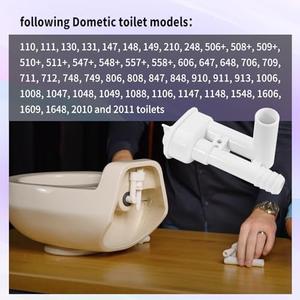 385316906 Vacuum Breaker Kit Compatible with Dometic Sealand VacuFLush Traveler Toilets with Out Hand Sprayer Hook (Pack of
1)