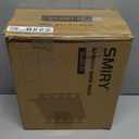 Smiry Shoe Rack, 5 Tier Bamboo Shoe Organizer, Stackable Free Standing Wooden Shoe Storage Shelf for Closet, Entryway, Front Door Entrance, White