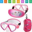 Toddler Swim Goggles Nose Cover,Kids Goggles No Hair Pull,Anti Fog Children Swimming Mask