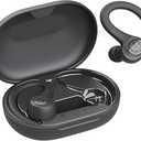JLab Go Air Sport, Wireless Workout Earbuds Featuring C3 Clear Calling, Secure Earhook Sport Design, 32+ Hour Bluetooth Playtime, and 3 EQ Sound Settings (Graphite/Black)