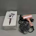 slopehill Professional Ionic Hair Dryer, Powerful 1800W Fast Drying Low Noise Blow Dryer with 2 Concentrator Nozzle 1 Diffuser Attachments for Home Salon Travel (Pink)