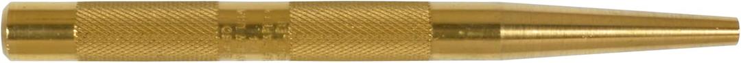 Mayhew Pro 25080 1/4-Inch Knurled Brass Solid Punch