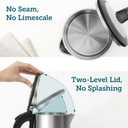 Cosori Electric Kettle, No Plastic Inner Lid, Filter & Spout, Stainless Steel Tea Kettle, Automatic Shut Off & Boil-Dry Protection, Durable Tea Kettle Boiler & Heater, 1.5L/1500W, Silver