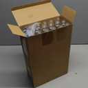 Irenare 50 Pcs 4 oz Plastic Squeeze Bottles Bulk Hair Oil Applicator Bottles Boston Empty Squeeze Condiment Bottle with Twist Top Cap Leak Proof for Liquids Oils Art Crafts Household Kitchen (Clear) (White)