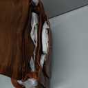 Leather Flapover Crossbody Handbag Purse for Women with Adjustable Strap & Overflap Snap Closure Tote/Bag (Tan Wash)