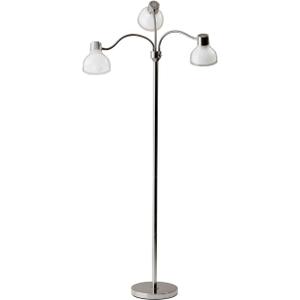 Adesso 3577-22 Vivian Floor Lamp, 60.25 in, 60W Type A Bulb (Not Included), Brushed Steel, 1