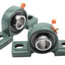 Eowpower 2 Pieces UCP205-16 Pillow Block Bearing 1 inch Inside Diameter Set Screw Lock