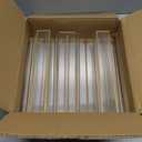 EHWINE 8 Pack Acrylic Sign Holder 8.5 x 11 Horizontal, Double-Sided Stand up Table Top Sign Holders, Gold Acrylic Picture Frame Menu Flyer Paper Holder Display Stand for Office Business Store Wedding Party