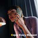 for Samsung Galaxy S23 Ultra Case with Magnetic Invisible Ring Stand, Compatible with MagSafe, Military Drop Protection Translucent Matte S23 Ultra Phone Case for Men and Women, Green