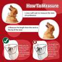 Dog Cone for Large Dogs After Surgery, Soft Dog Cone Collar for Dogs to Stop Licking, Adjustable Comfy E-Collar Alternative Lightweight Post-Surgery Recovery Elizabethan Collar for Pet (Red, L)