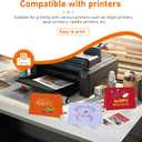 2 x 10 Assorted Colors Blank Cards and Envelopes 4 x 6 Heavyweight Folded Cardstock and A4 Printable Envelopes Self Seal 20 packs for Christmas, Wedding Invitations, Thank You Cards, Birthday (Multicolor)