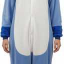 Adult Onesie Animal Pajamays Sleepwear Christmas Costumes Unisex One Piece Cosplay Suit for Women and Men (Blue, M)
