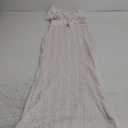 SOLY HUX Women's Maxi Dress Crochet Ruffle Sleeveless Backless Bodycon Long Dresses, X-Small