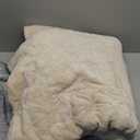 SEALY Electric Blanket King Size, Flannel & Sherpa Heated Blanket with 10 Heating Levels & 1-12 Hours Auto Shut Off, Fast Heating Warming Blanket, Machine Washable, Beige, 100 x 90 Inch