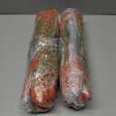 2 x Alupssuc 24 Bundles Artificial Fall Mums Flowers for Outdoors Decoration, UV Resistant Silk Violet and Faux Eucalyptus Autumn Fake Plants for Outside Indoor Yard Home Patio Porch Decor