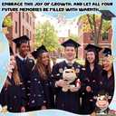 Hollowfly 2026 Graduation Cow Plush Toy Adorable Cow Stuffed Animal Graduation Gift Party Decoration for Man Women Girls Boys Kindergarten High School College Congratulatory Party Gifts