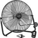 Lasko 20" Black High Velocity Wall Mount Fan with Pivoting Head - 3 Speeds, Ideal Wall Mount Fan or Floor Fan for Home, Garage, Attic, 2264QM