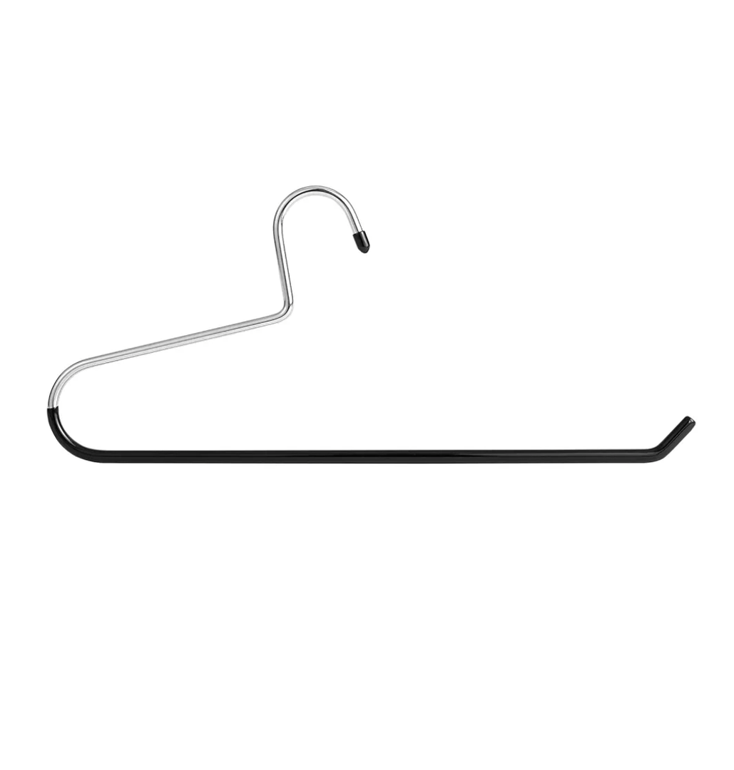 VASLIM Extra-Wide Drapery Hangers Blanket Hangers Heavy Duty Black Vinyl Coated Nonslip - Holds Up to 40 Lbs - Great for Quilts, Comforters, Table Cloths, Bedding, Towels, Rugs (Pack of 2)