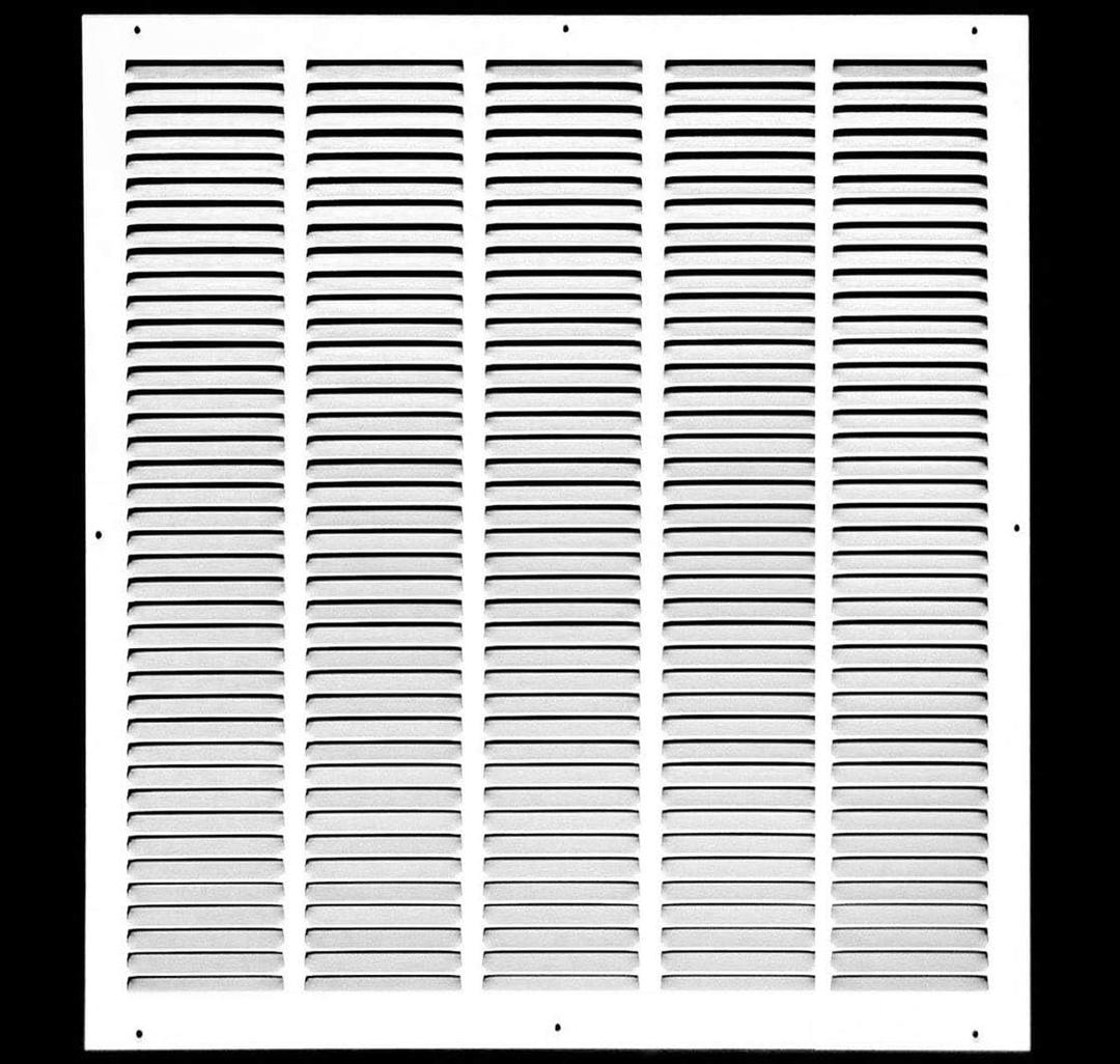 22" x 26" Return Air Grille - Sidewall and Ceiling - HVAC Vent Duct Cover Diffuser - [White] [Outer Dimensions: 23.75w X 27.75"h]