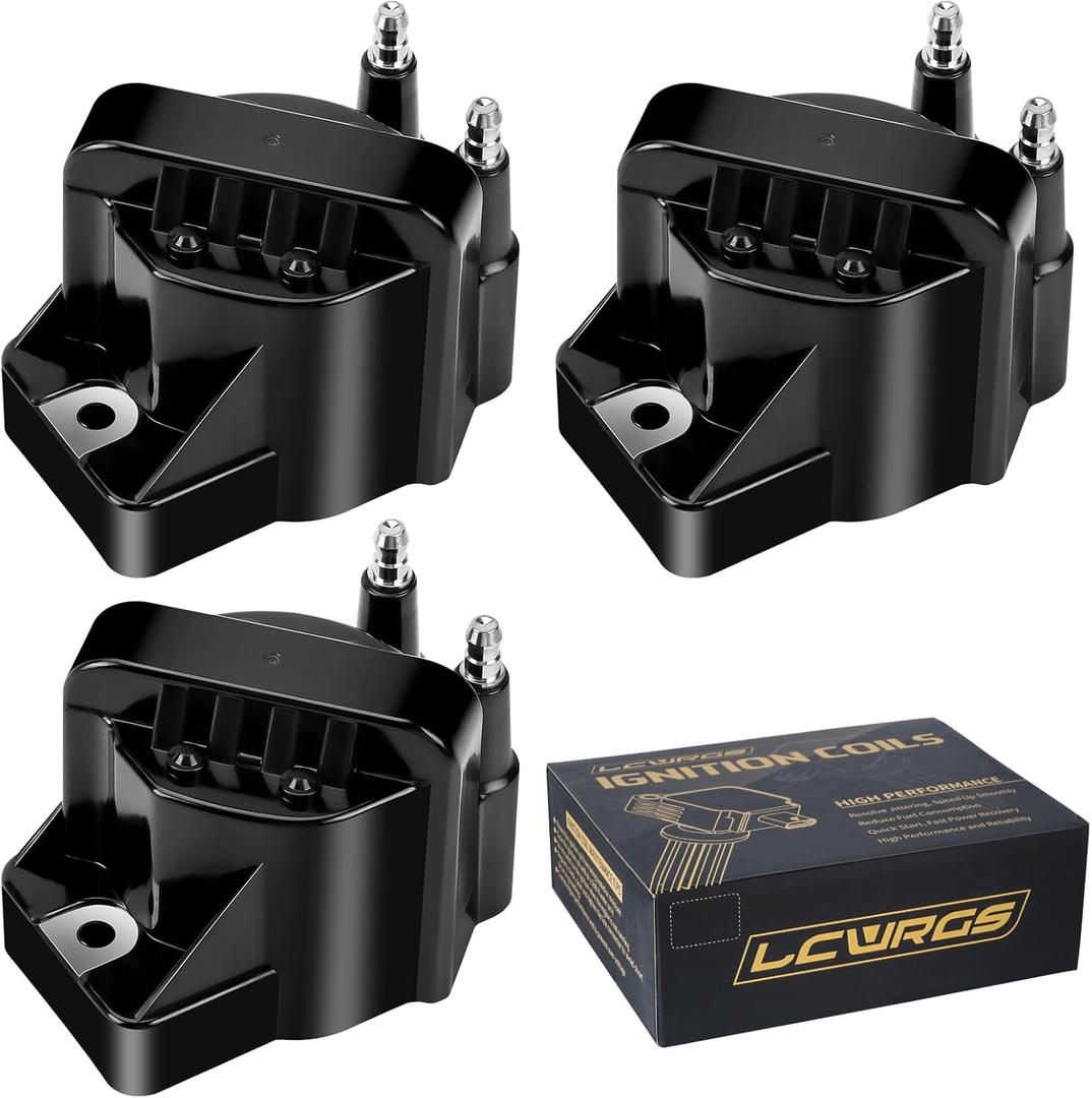 3PCS Ignition Coil Pack for 3.8 V6 Buick LeSabre Regal Park Avenue Chevy Impala Monte Carlo Camaro Pontiac Grand Prix 1995 1996 1997 1998 1999 2000 2001 2002 2003 2004 2005 Replaces D555 5C1058 C849