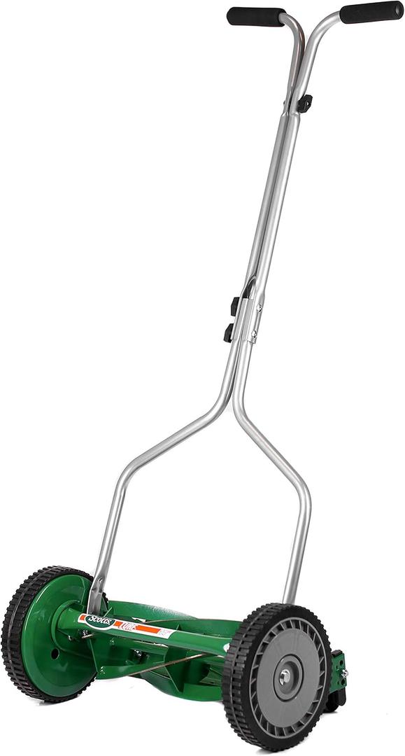 Scotts Outdoor Power Tools 304-14S 14-inch 5-Blade Push Reel Lawn Mower, Green