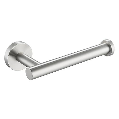APLusee Brushed Nickel Toilet Paper Holder, 304 Stainless Steel Tissue Holder for Bathroom Wall, Heavy Duty Paper Roll Dispenser Wall Mounted