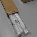 Changshade 6-Pack Pleated Paper Temporary Shades Cordless Light Filtering Cut to Size Temporary Paper Blinds for Indoor Windows of Office, Bedroom, Bathroom, Living Room, 24" W x 72" H, White