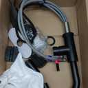 Bathroom Sink Faucet with Pull Down Sprayer, Matte Black Single Handle Pull Out Faucet with Pop-Up Drain, 1 or 3 Hole Laundry Bar Basin Faucet with Deck Plate, KBL-7002B-CL2