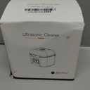 Ultrasonic Retainer Cleaner Machine, Portable 48kHz Dental Retainer Cleaner with 240ml Capacity, Digital Mouth Guard Cleaner with Timer for Denture Aligner Jewelry and Makeup Tools (White)