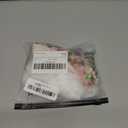 SweatyRocks Women's Floral Embroidery Mesh Strapless Tube Top Sleeveless Crop Tops (White, S)