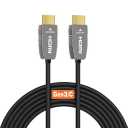 8K Fiber Optic HDMI Cable 3 Feet 48Gbps 8K60Hz 4K120Hz Dynamic HDR eARC HDCP2.2/2.3 for RTX4080/4090/3080/3090, Xbox S/X, PS5/4, AVR, Projector, LG/Samsung/Sony TV