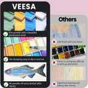 Metallic Watercolor Paint, 18 Pigment Rich Colors + 2 Waterbrushes, XL Pans, Starry Series Water Color for Professionals Artists & Crafters