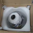 LMS Modern Pendant Lighting Gold Globe Pendant Light Fixture, Mid Century Chandelier One Light Hanging Fixture for Kitchen Island, Adjustable Indoor Lighting for Dinning Room Bedroom, LMS-187 (8" White Glass, 1 pack)