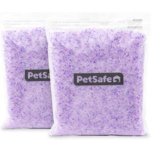 PetSafe ScoopFree Premium Crystal Cat Litter - Outperforms Clay Litter - Refill Packs - Reusable Tray Compatible - Lavender Scent - 4.3 lb Bags - 2 Pack