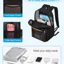 Paxiland Mesh Backpack Lightweight See Through College Student Backpack for Commuting Swimming Travel Beach Outdoor Sports - Black