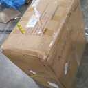 Leather Recliner Chair, Pushback Recliner Chair with Overstuffed Arms Lumbar Support, Mid Modern Pushback Recliners Chair with Adjustable Backrest Footrest for Reading, Living Room, Black