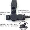 Earpieces for Motorola Walkie Talkies with Mic 2 Pin Acoustic Tube Headset and PPT for CP200 GP2000 XU1100 PRO1150 MU12 (2 Pack)