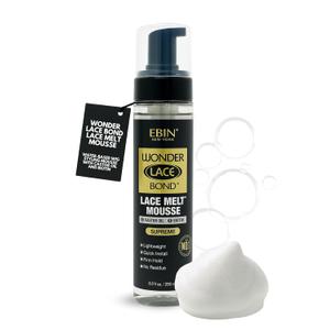 EBIN NEW YORK Wonder Lace Bond Melt Mousse 8.5oz/250ml- Extreme Firm Hold (Supreme) | Biotin + Castor Oil | No Residue, Long Lasting Formula with Protecting Edges, Gives Undetectable and Natural Look