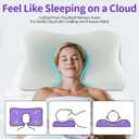 Cloud Align Pillow, Ergonomic Zero-Pressure Memory Foam Core, Neutral Alignment for Side, Back, and Stomach Sleepers, Gently Cradles Head & Provides Neck Support, Washable Pillowcase - Silvery Green