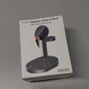 2026 3 in 1 Wireless Charging Station for Apple MagSafe Charger, 15W Fast Magnetic Mag-Safe Charger Stand for iPhone 17 16 15 14 13 12 17e Apple Watch AirPods Series, Gifts for Men (Black)