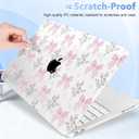 May Chen Compatible with MacBook Neo 13 inch Case 2026 Model A3404, Plastic Hard Shell,Keyboard Cover,Screen Protector,Dust Plug, for MacBook Neo 13" with A18 Pro Chip, Flower & Bow