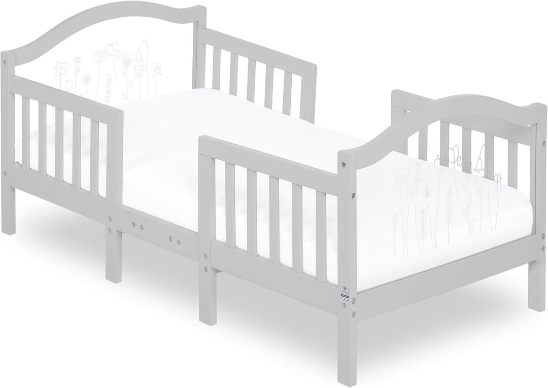Dream On Me Rosie Toddler Bed in Grey, 54.5" L x 29" W x 24" H