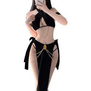 paloli Women Cosplay Costume Egyptian Cosplay Outfit With Adjustable Waist And Crossed Strap Top Babydoll Lingerie
