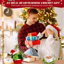 Set of 6 Cute Crochet Coasters Handmade Succulent Plant Coasters Crochet Plant Pot Coaster with Inspirational Message,Drink Cup Mats for Home Office Table Decor,Crochet Gifts for Plant Lovers