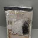 Joydeco Linen Curtains 96 inch Length 2 Panel Set, Light Filtering Curtain for Living Room Bedroom, 52 inch Wide Drapes with Rod Pocket Back Tab (96" Lx52 W, Ivory on Linen)